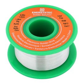 Lead Free Solder Wire Electronics Soldering Wire Fast Melting Easy for Electrical Soldering Rosin Flux Core 1.2mm Diameter 0.05 Alloy Solder Sn99 Ag0.3 Cu0.7 No Lead 30g No Clean Solder Wire