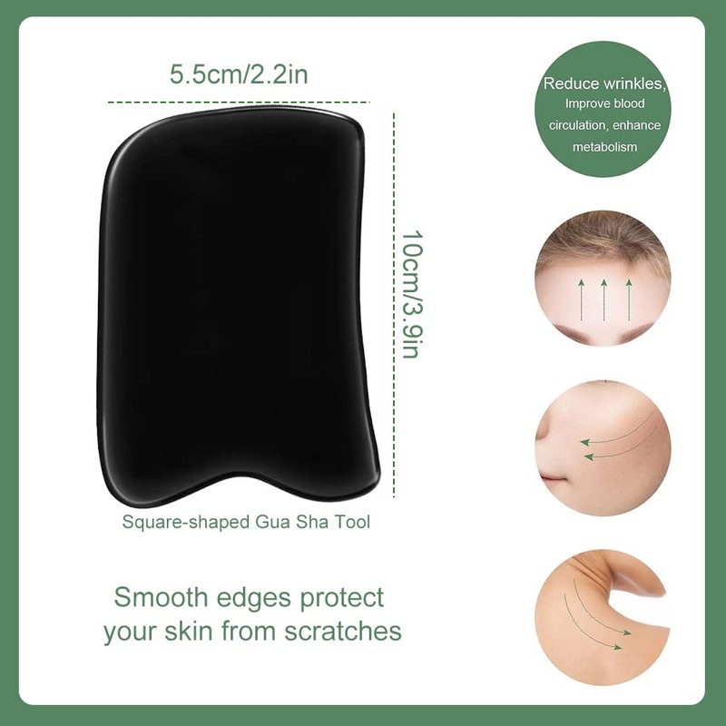 Buffalo Horn Gua Sha Guasha Board Massage Tool Set