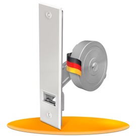MEISTERBAU - Roller shutter belt winder flush-mounted [made in Germany] - roller shutter winder with cover - roller blind belt winder for roller shutter belt 23 mm [without strap]