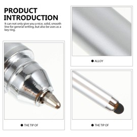 Mikikit Stylus Pen with Keyring, 12 Pcs Stylus Pens for Touch Screens Keychain Stylus Pen Plastic Touch Screen Ballpoint Pen Key Ring Touchscreen Stylus Pen