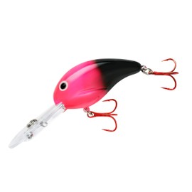 Band-It Series 300 Crankbait Bass Fishing Lures, Fisghing Accessories, Dives to 12-feet Deep, 2", 1/4 oz, Plack, (BDT3)