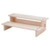 NBEADS 2-Tier Wooden Display Riser Shelf, Tabletop Small Food Stand