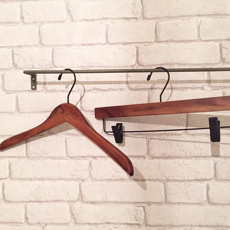 Lotus Wood Hangers Large Set of 5