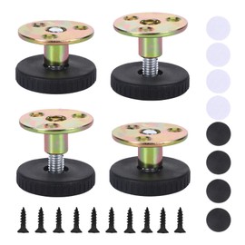 Set of 4 Furniture Feet, Adjustable, 33-40 mm, Furniture Feet, Height Adjustable, with Damping Pads for Cabinet Feet, Feet for Cabinet, Height-Adjustable Feet for Furniture