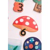 Spanish Wooden Matching English Number Magnets Game, Educational Matching Game