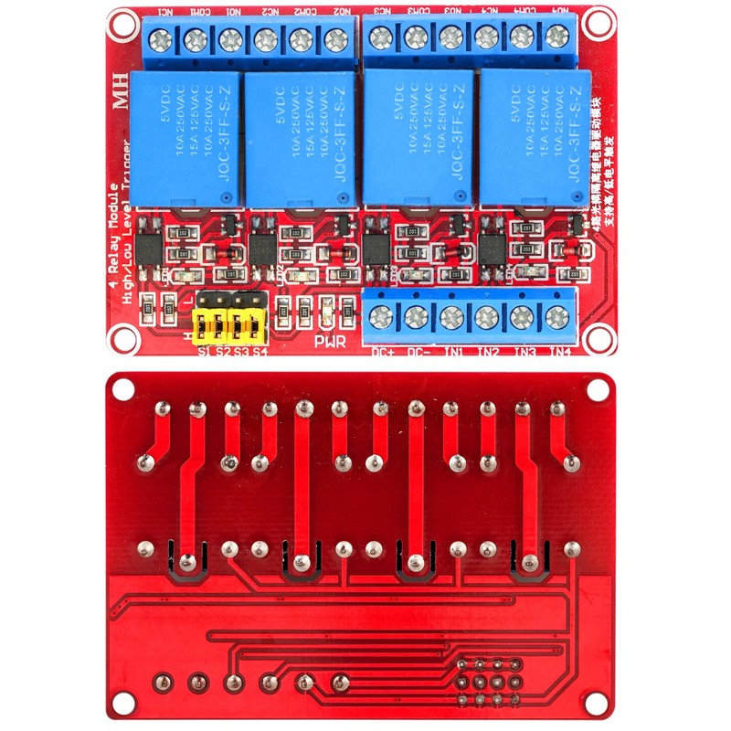 WWZMDiB 24V Relay Module 4 Channel High and Low Level