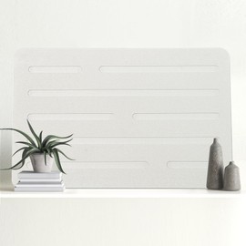 Benlynnx Stone Bath Mat, Diatomaceous Earth Shower Mat, Non-Slip Super Absorbent Bath Stone Mat, Quick-Drying Easy to Clean Floor Mat for Bathroom Kitchen (23.6 * 15.4'' Straight White)