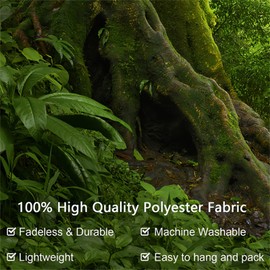 Arsey Tapestry Forest Wall Towel Tree Wall Rug Tapestry Mist Wall Hanging Grass Nature Landscape Tapestries Wall Towel Boho Decoration Bedroom Green Large 230 x 180 cm
