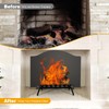 Firebacks for Fireplace 24Inch- Iron Fire Place Back Plates with