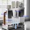 Vilemoon Multifunctional Cutting Board, Knife Drying Rack Kitchen Countertop Pot