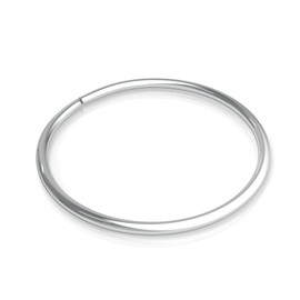 Belly Ring Simple Hoop - 18 Gauge 925 Silver Belly Button Hoop Jewelry - Body Jewelry for Women - 8mm Belly Button Piercings - Hypoallergenic Unisex Body Jewelry