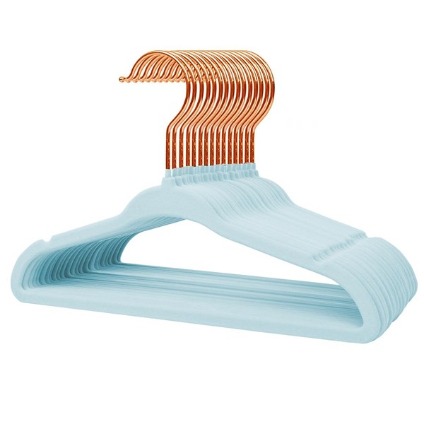 Stormix Baby Velvet Hangers 16 Pack, Children's Clothes Hangers Non-Slip,