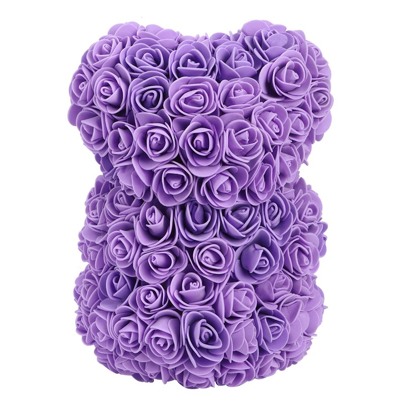 Beautiful Unique Bear Shape Simulation Flower Artificial Rose Decor Gift