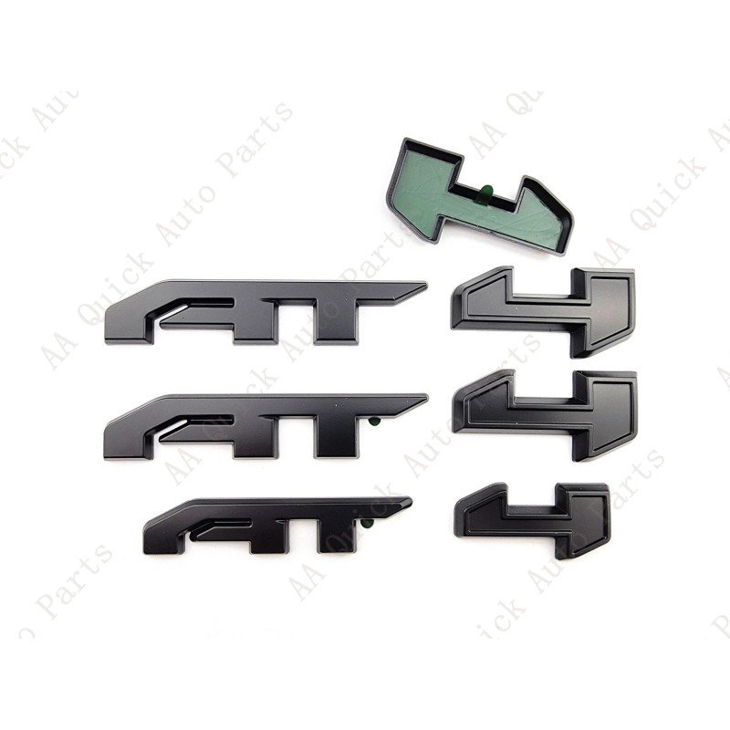 GMC 3PCS Matte Black Door Rear Tailgate AT4 AT 4