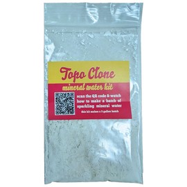 Kegconnection, LLC - Topo Clone Sparkling Water Minerals Kit - Water Enhancer with Essential Minerals with 5 Gallon Output