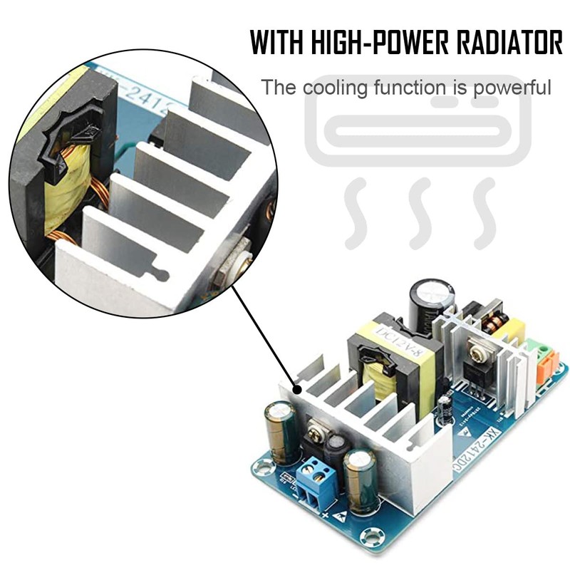 DAOKAI 12V Switching Power Supply Board AC-DC 6A to 8A
