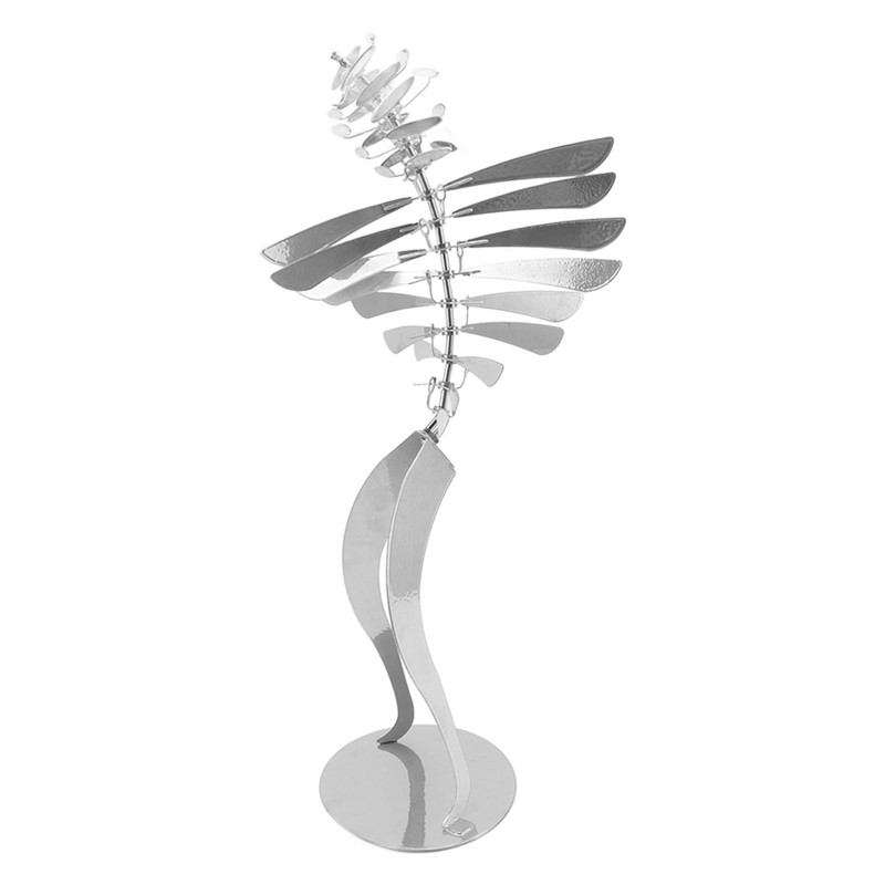 Metal Rotating Windmill Wind Braking Figurine Humanoid Rotating Windmill Home