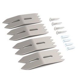 4Pcs Woodworking Limit Clamp Set, Aluminum Alloy Clamping Dogs for Slab Flattening Mill, Wood Board Fixing Clamp Fastening Positioning Plate Tool for Accurate Positioning