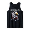 Sevierville TN Patriotischer Adler, USA-Flagge, Vintage-Stil Tank Top