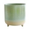 Ivyline Planter, Ceramic, Mint Matte Reactive, H8.5cm x D8cm