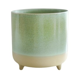 Ivyline Planter, Ceramic, Mint Matte Reactive, H8.5cm x D8cm