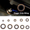 78 PCS 10 Sizes Copper Metric Bonded Seal Dowty Washer,