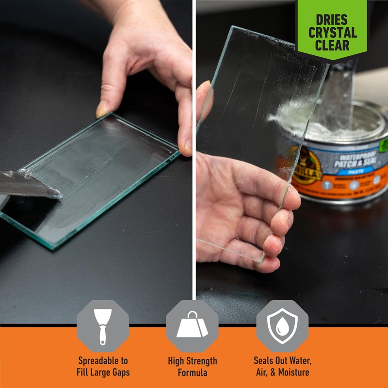Gorilla Waterproof Patch & Seal Rubberized Sealant Paste, 12.8 Ounce