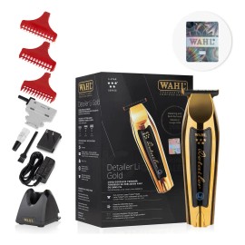 Recortadora Wahl Detailer Li Gold Inalámbrica Profesional Con Base De Carga Y Hojas De Titanio