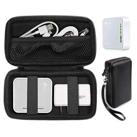 CaseSack Case for TP-Link AC750 Wireless Portable Nano Travel Router and WiFi Range Extender, N300 Wireless Portable Nano Travel Router, Mesh Accessory Pocket, Detachable Wrist Strap