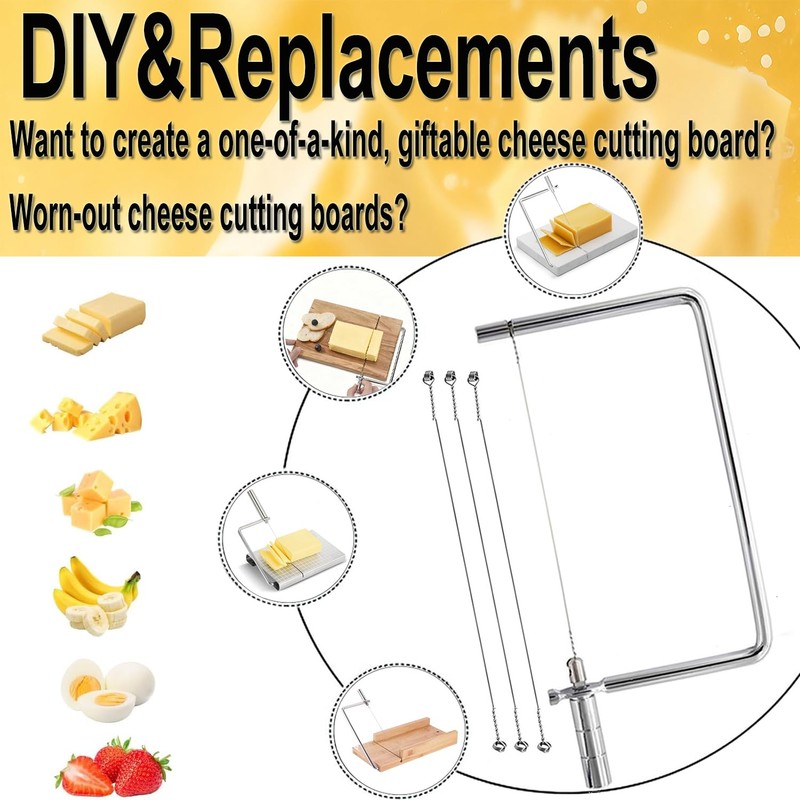 6in Cheese Slicer Accessories Kitchen Knife Marble Board Cheese Cutter