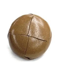 6 Genuine Natural Leather Button Set -1'' Saddle Natural Earth Color - Replacement for Harris Tweed, Camel-Hair, Cashmere, & Sport Coats