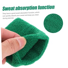 BESPORTBLE 2 Sets Elastic Sports Wristband and Headband Absorbent Sports Gear for Golf Tennis Basketball Volleyball Yoga