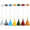 LEDSone Modern Teardrop Shaped Blue Pendant Light Shade Industrial Hanging