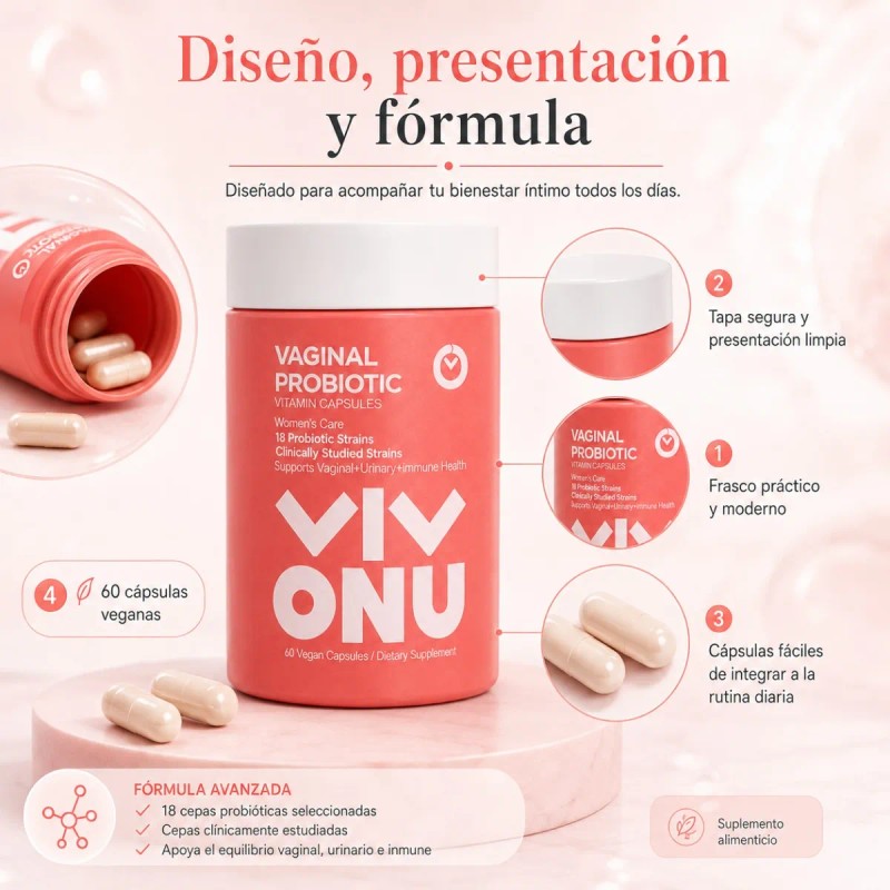Probióticos Femeninos Vitaminas Nutrición Antioxidante