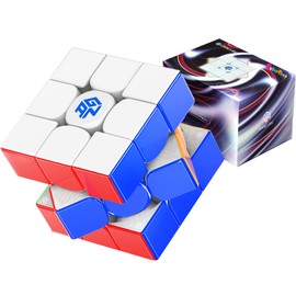 CuberShop GAN 15 MagLev UV Coated 3x3 Speed Cube, New Gans Premium Flagship 15 M MagLev Magnetic Speed Cube, GAN Cube Stable & Fast 2.2-Inch Magic Cube Puzzle (GAN15 UV, Primary Internal)