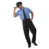 KalcyKizz Adult Police Uniform Costume for men （Lake Blue）