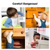 8 Pack Brown Child Safety Cabinet Locks - Viaky Adjustable
