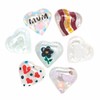 Baker Ross 30pcs Heart Shaped Glass Painting Stones for Valentine's