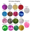 Hair Tinsel Brown 50inch 8packs 1600 Strands Glitter Tinsel Hair