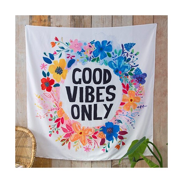 Natural Life Wall Tapestry | Good Vibes Only
