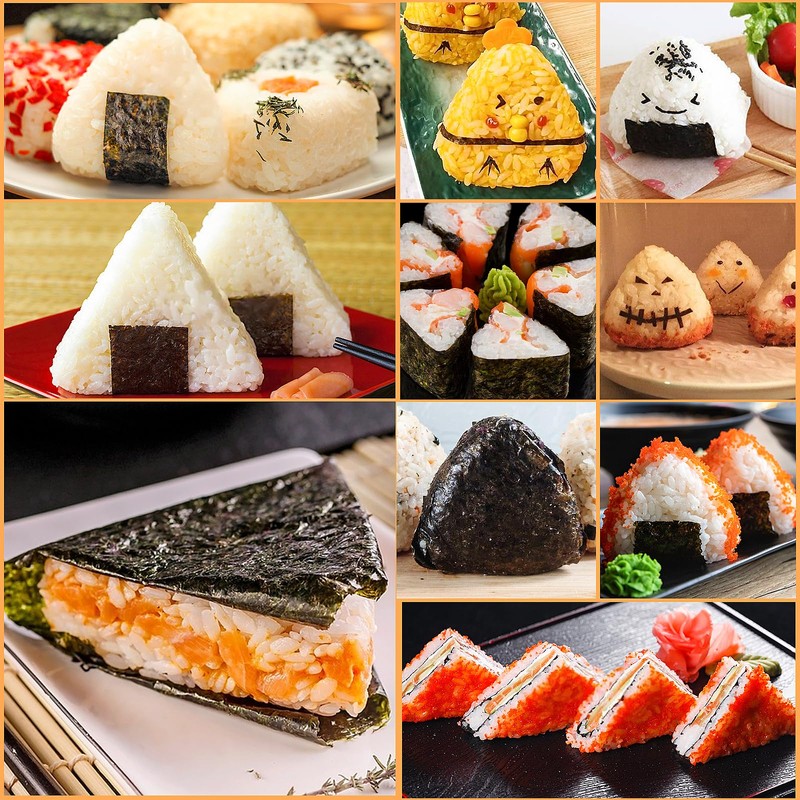 Onigiri Mold Triangle Set, 3 Pack Rice Ball Mold Sushi