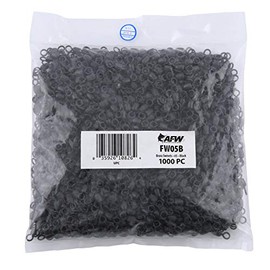 American Fishing Wire Giros de grúa de latón, tamaño #5, Prueba de 90 LB (41 kg), Negro, 1000 Piezas