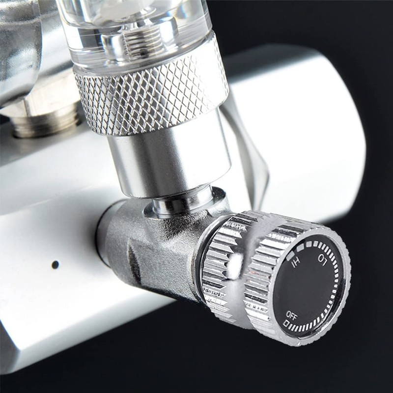 DONGKER Fish Tank CO2 Needle Check Valve,Stainless Steel Microdosing Valve
