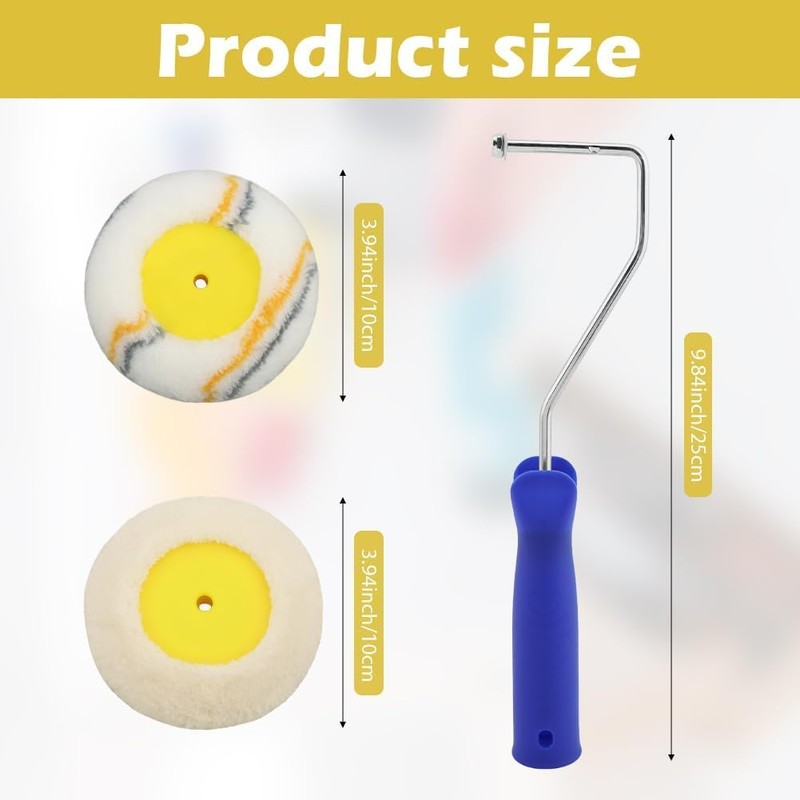 Drywall Corner Roller, 1Pc Drywall Paint Edger Roller Brush with