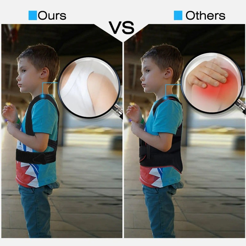 Corrector De Postura Espalda Con Faja Ajustable Para Niños