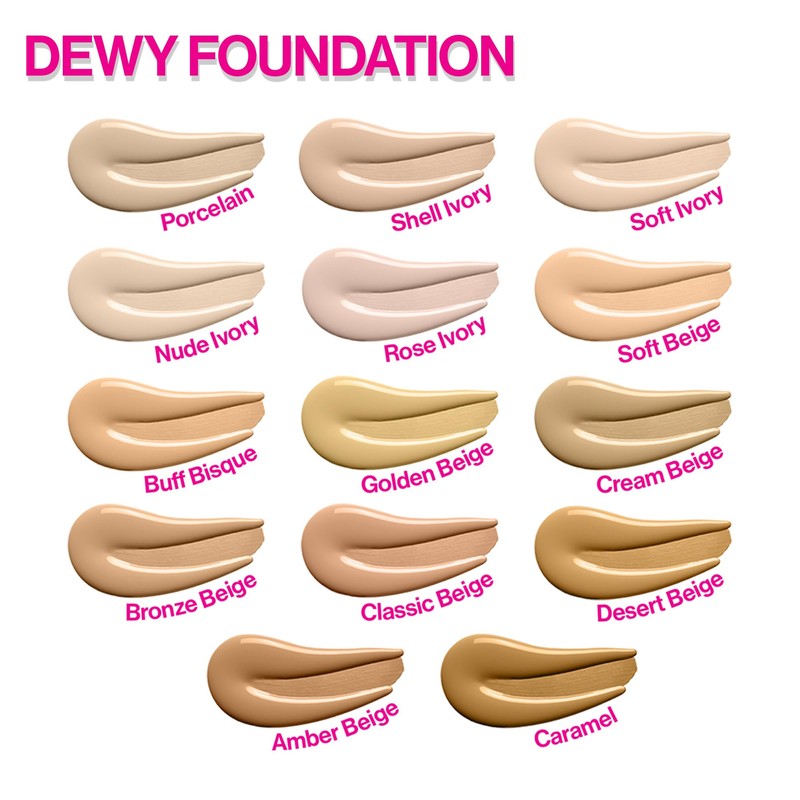 wet n wild Photo Focus Dewy Liquid Foundation Makeup, Amber