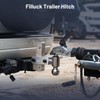 Filluck Adjustable Trailer Hitch Fits 2" Receiver, 2" & 2-5/16"(12,500