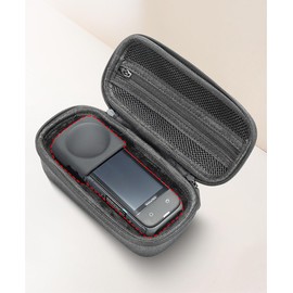 Buziba Hard Carrying Case for Insta360 X4 Portable Travel Storage Case Hard Protective Case, gray, Lightweight
