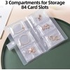 Fhandong Anti Oxidation Travel Jewelry Organizer Storage Book with 84