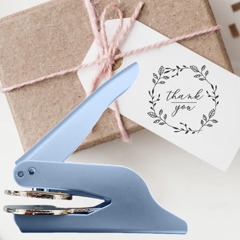 Book Press Embosser | Hand-Held Embossing Stamp,Elegant Wedding Invitation Embossed